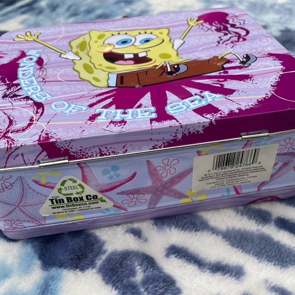 2011 SpongeBob Squarepants & Patrick Collectable Wonder Of The Sea Tin Lunch Box - Picture 4 of 11